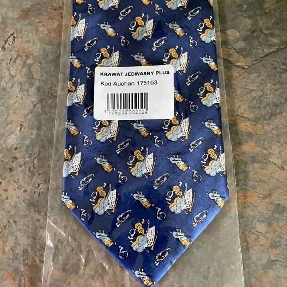 New!Greg Gaspari Silk Musical Instruments Tie - Picture 1 of 5